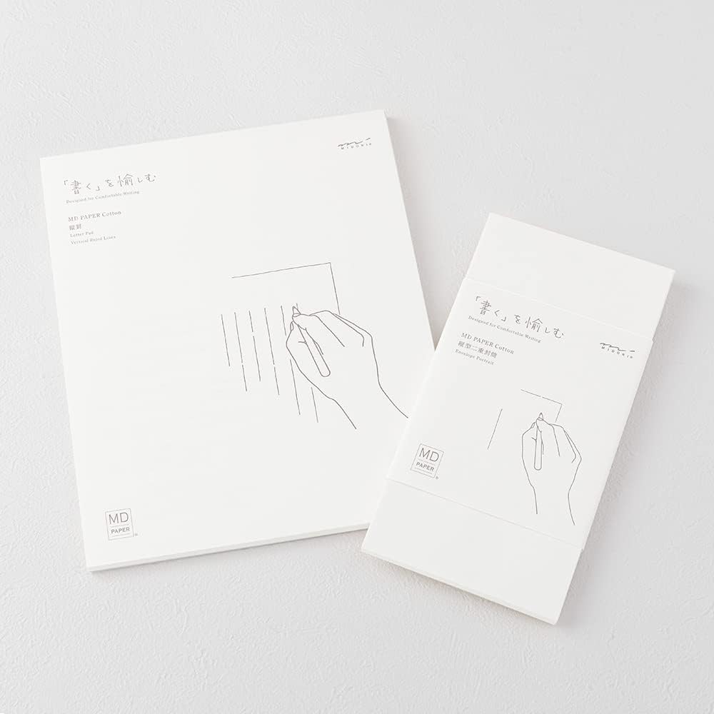 DESIGNPHIL 20585006 Midori Stationery, MD Stationery, Cotton, Vertical Ruled A