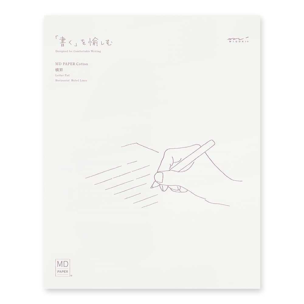 Midori 20587006 Stationery MD Stationery Cotton Horizontal Ruled A