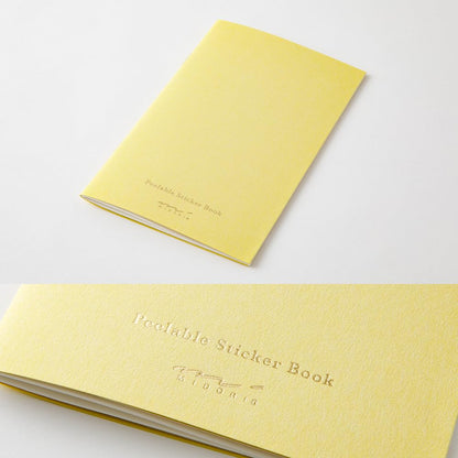 Midori Sticker Book with Pockets, Yellow, 20 Pages 34505006