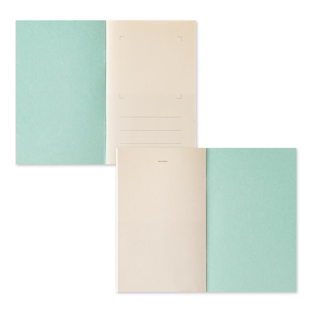 Midori 34506006 Sticker Book with Pockets, Light Blue, 20 Pages
