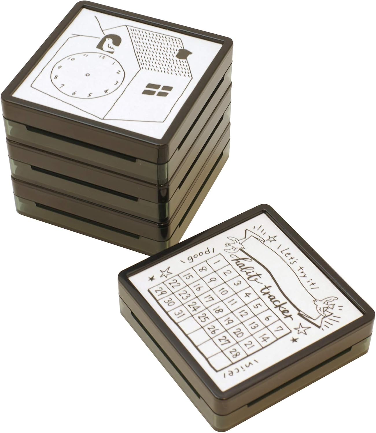 DESIGNPHIL 35399006 Midori Stamp Penetrating Stamp Calendar Pattern