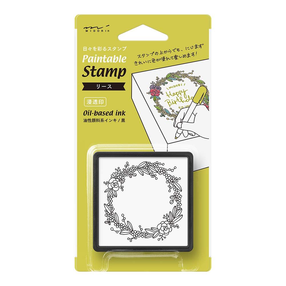 MIDORI Stamp, Wreath (35403006
