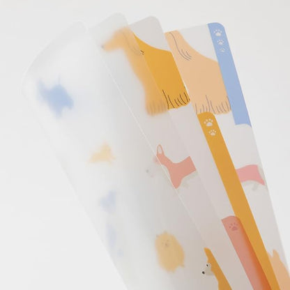 Clear A4 Folder with 3 Pockets by Midori