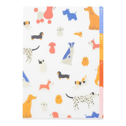 Clear A4 Folder with 3 Pockets by Midori