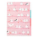 Midori 35481006 3-Pocket Clear Holder A4 Shimahaga Pattern