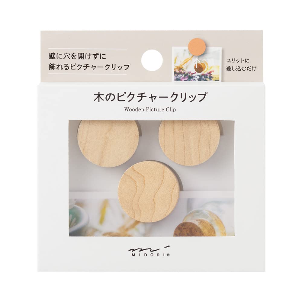 Midori Clip Picture Clip Wooden Natural 35497006