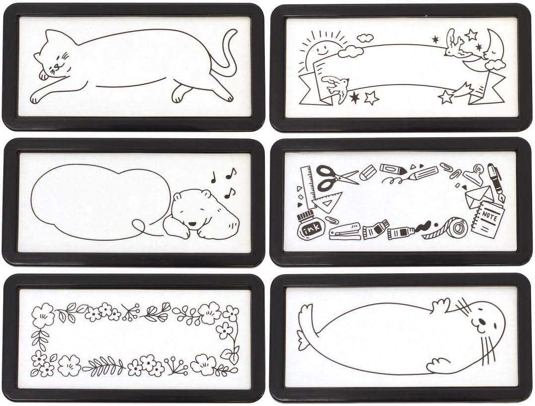 DESIGNPHIL 35505006 Midori Stamp Half Flower Pattern