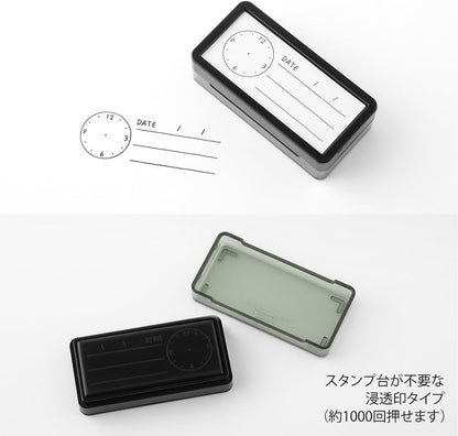 DESIGNPHIL 35511006 Midori Stamp, Penetrating Stamp, Half Time Record Pattern