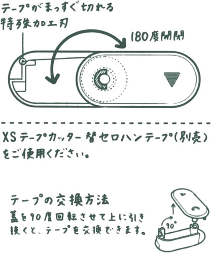 Midori Tape Cutter XS Navy A 35542006