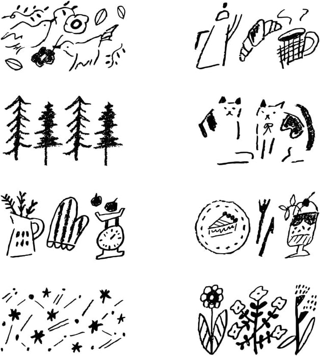 Midori 35581006 Rotating Stamp Dial Connecting Pattern