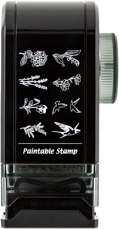 Midori 35582006 Rotating Stamp Dial Flower and Tri Pattern