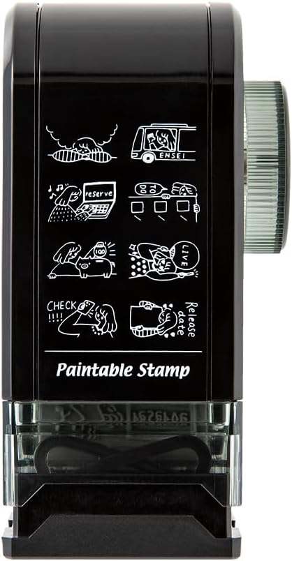 Midori 35584006 Rotating Stamp Dial Push Pattern
