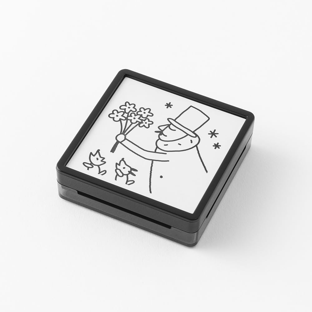Midori 35594006 Penetrating Stamp Ojisan Bouquet 30th Birthday