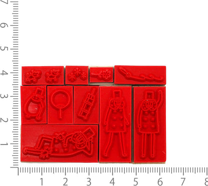 Midori 35597006 Ojisan 30th Birthday Wooden Stamp
