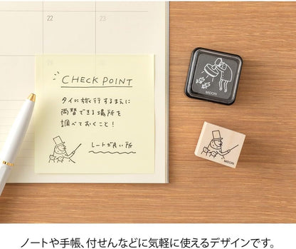 Midori 30th Anniversary 35599006 Wooden Stamp, A-Pattern