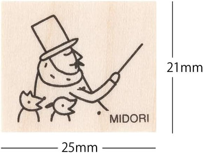 Midori 30th Anniversary 35599006 Wooden Stamp, A-Pattern