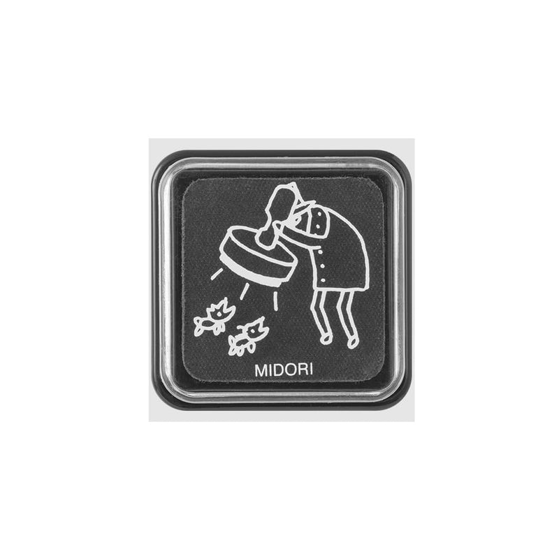 Midori 35603006 Ojisan 30th Birthday Stamp Black