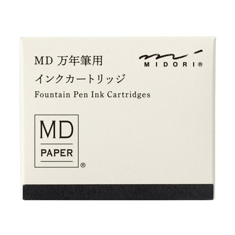 DESIGNPHIL Midori 38080006 Fountain Pen, Cartridge for MD Fountain Pen, Black