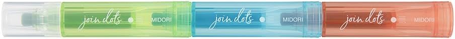 Midori 38135006 Joint Dots 3 Color Linking Bright Rollerball Pen