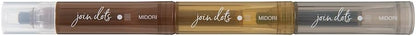 Midori 38139006 Joindots 3 Color Linked Mocha Rollerball Pen