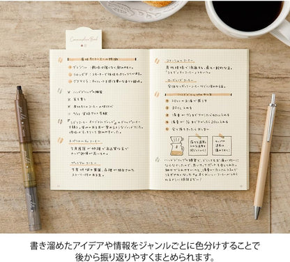Midori 38139006 Joindots 3 Color Linked Mocha Rollerball Pen