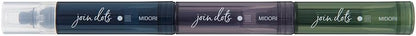 Midori Joint Dots 38140006 Rollerball Pen, 3-Color Connection, Dark