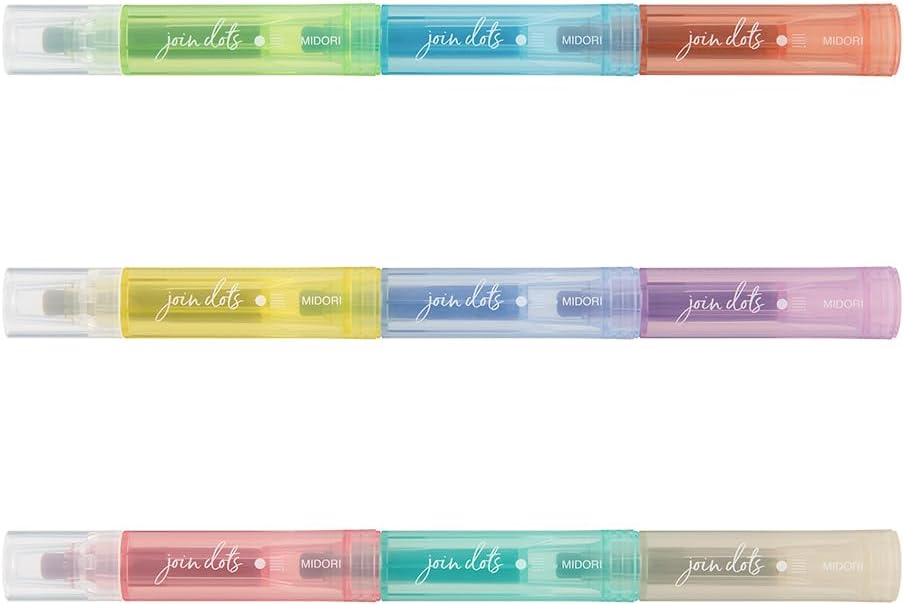 DESIGNPHIL Midori 38141006 Joint Dots 3-Color Link, 3 Pieces, Light Tone
