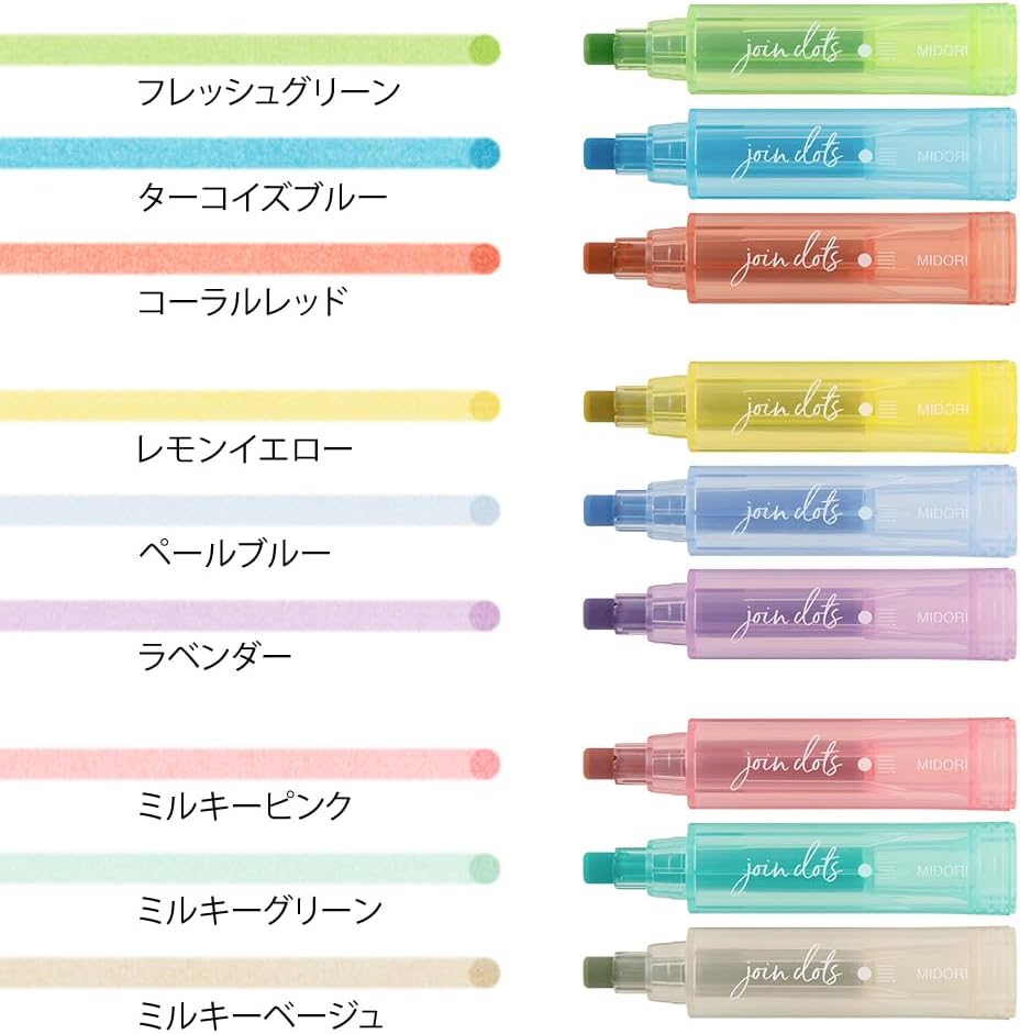 DESIGNPHIL Midori 38141006 Joint Dots 3-Color Link, 3 Pieces, Light Tone