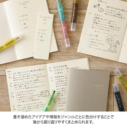 Midori Joint Dots 38142006 Rollerball Pen, 3-Color Connection, Pack of 3, Grayish Tone