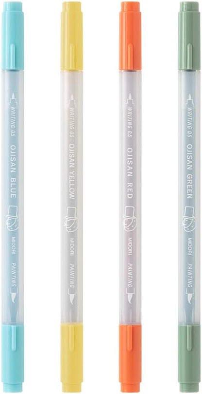 Midori 38143006 Water-Based Marker, Color Pen Stamp, Ojisan, 30th Anniversary