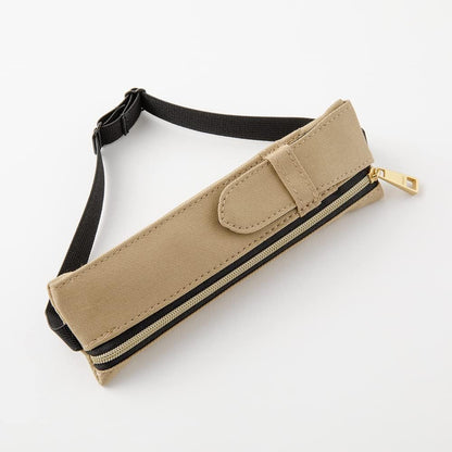 ミドリ(MIDORI） Midori 41824006 Pen Case, Bookband Pen Case, Beige, For B6 - A5, biege, Simple