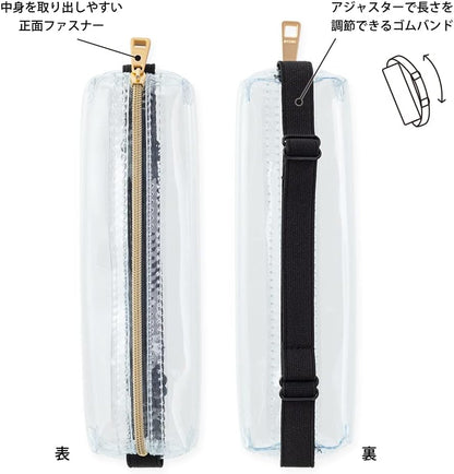 ミドリ(MIDORI） Midori 41825006 Pen Case, Book Band Pen Case, Transparent A, For B6 - A5, transparent, Simple