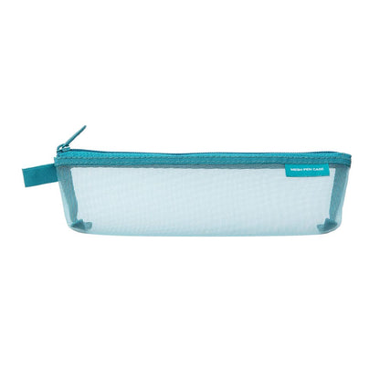 Midori Pen Case, Mesh Pen Case, Blue A