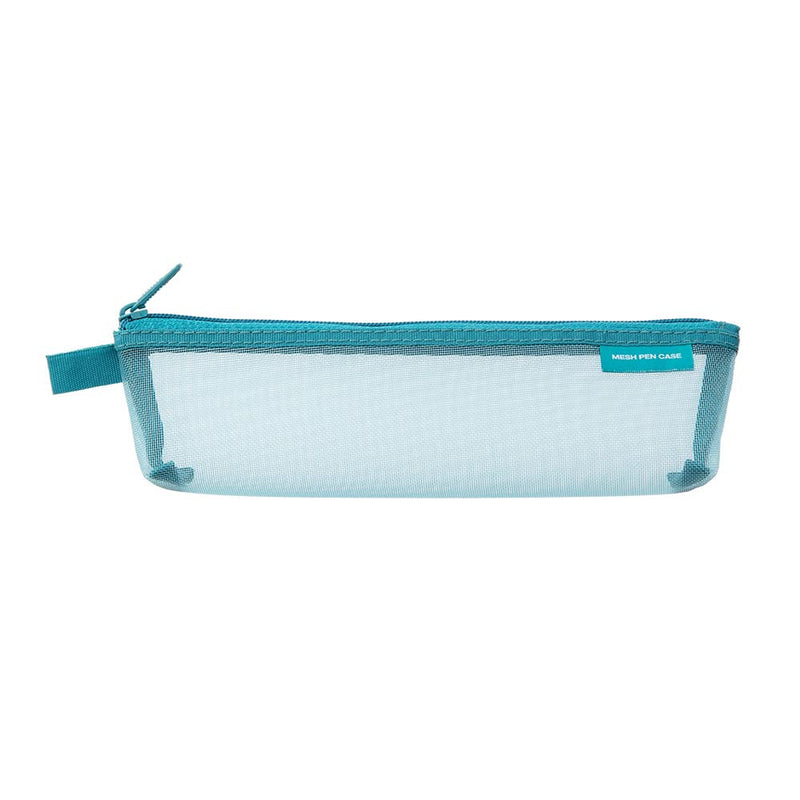 Midori Pen Case, Mesh Pen Case, Blue A