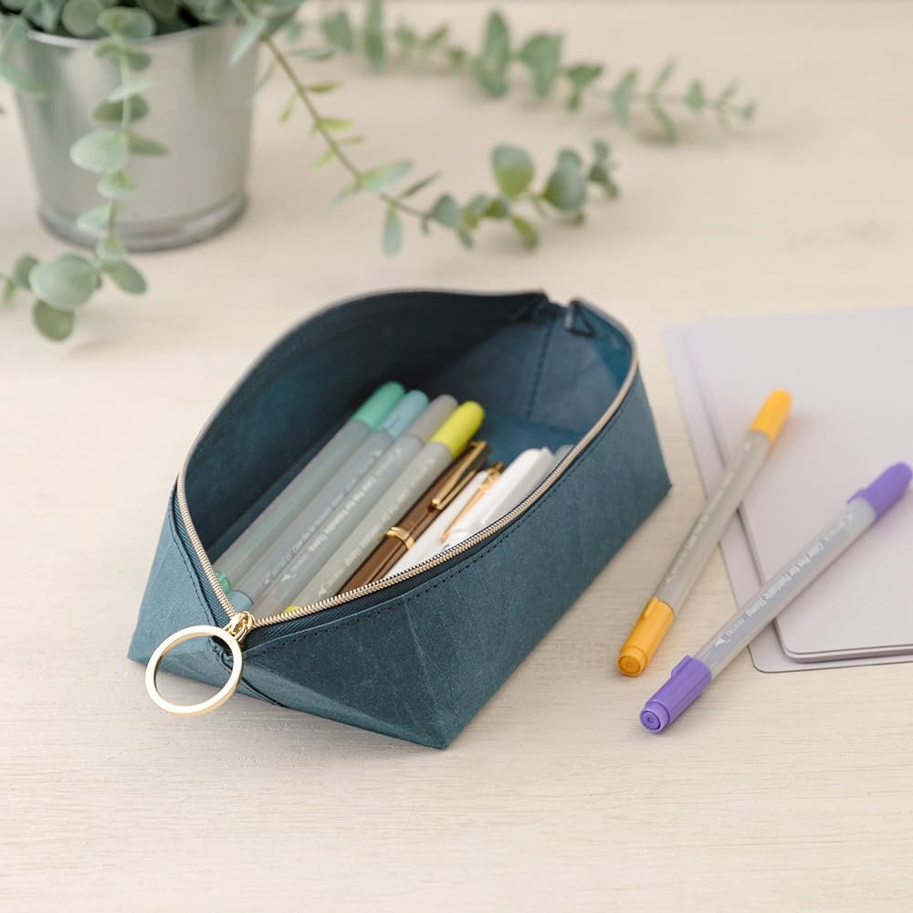 Midori 41841006 Pen Case Pen Tray Pouch, Navy Blue