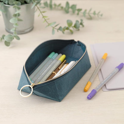 Midori 41841006 Pen Case Pen Tray Pouch, Navy Blue