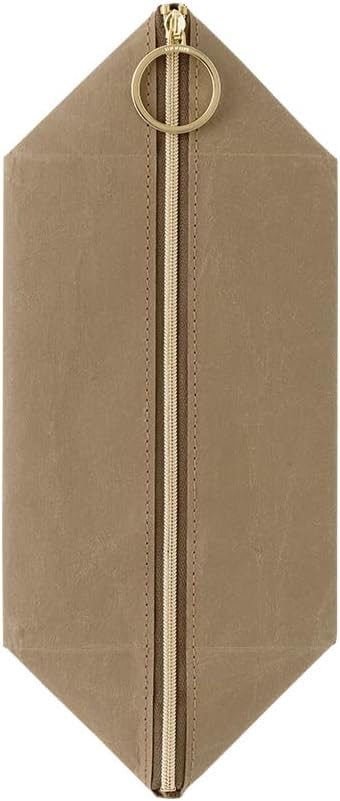 Midori 41842006 Pen Case Pen Tray Pouch, Brown