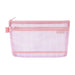 Midori 41851006 Mesh Stripe Pattern Purple Pen Pouch