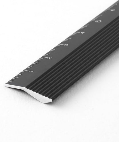 Midori 15 cm Aluminium Ruler - Black
