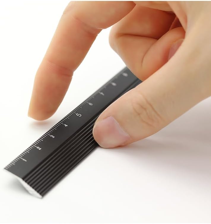 Midori 15 cm Aluminium Ruler - Black