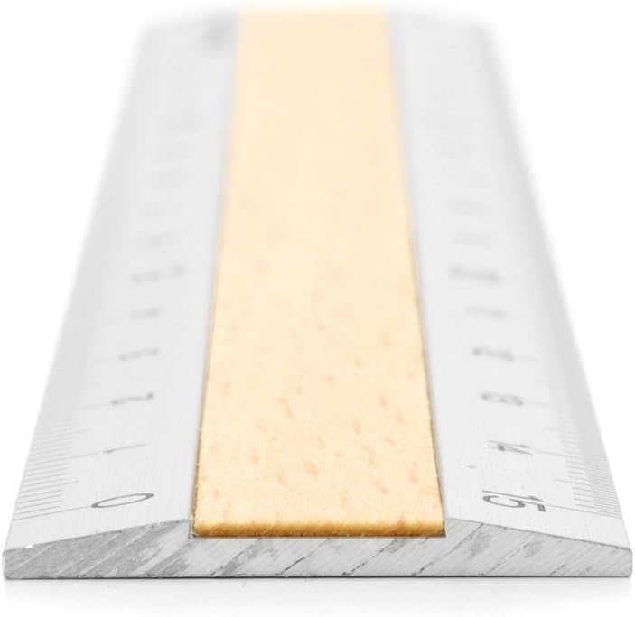 Midori Aluminum Wooden Ruler <15Cm> Light Brown