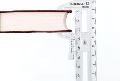 Midori CL Slide Ruler Clear (6.3" L x 2.72" W) - Modern Plastic Ruler