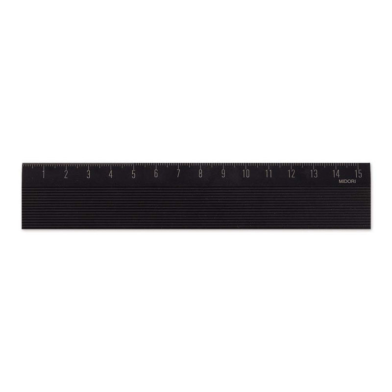 Midori 42277006 Aluminum Ruler, 5.9 inches (15 cm), Non Slip