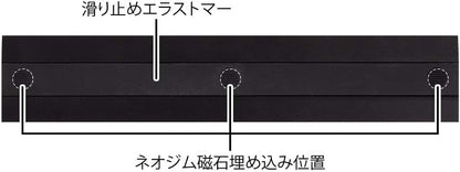 Midori 42277006 Aluminum Ruler, 5.9 inches (15 cm), Non Slip