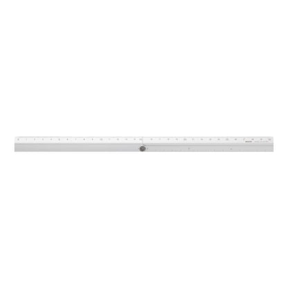 Midori - Regla múltiple de aluminio, 30 cm, color plateado A, plegable, 30 cm
