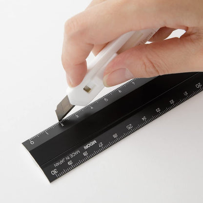 ミドリ(MIDORI） Midori 42286006 Ruler, Aluminum, Multi Ruler, 11.8 inches (30 cm), Black A