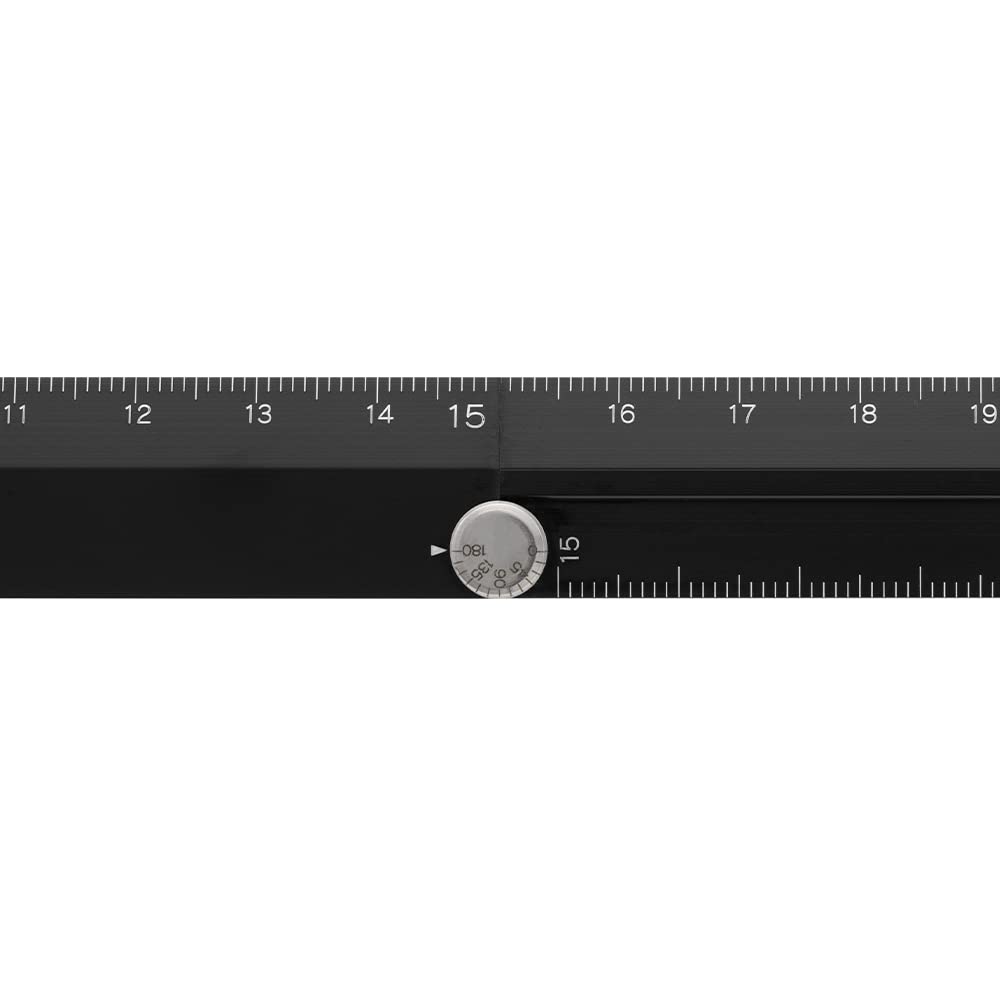 ミドリ(MIDORI） Midori 42286006 Ruler, Aluminum, Multi Ruler, 11.8 inches (30 cm), Black A