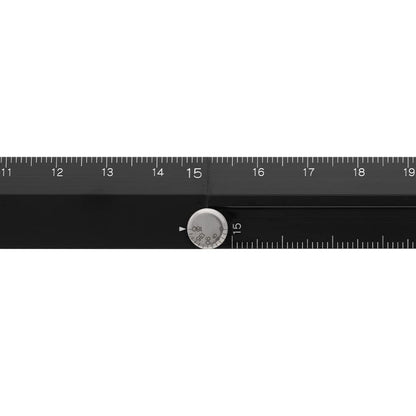 ミドリ(MIDORI） Midori 42286006 Ruler, Aluminum, Multi Ruler, 11.8 inches (30 cm), Black A