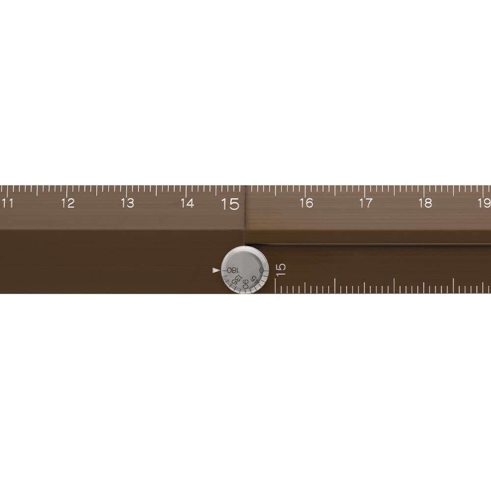 ミドリ(MIDORI） Midori 42287006 Aluminum Multi Ruler, 11.8 inches (30 cm), Brown