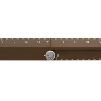 ミドリ(MIDORI） Midori 42287006 Aluminum Multi Ruler, 11.8 inches (30 cm), Brown